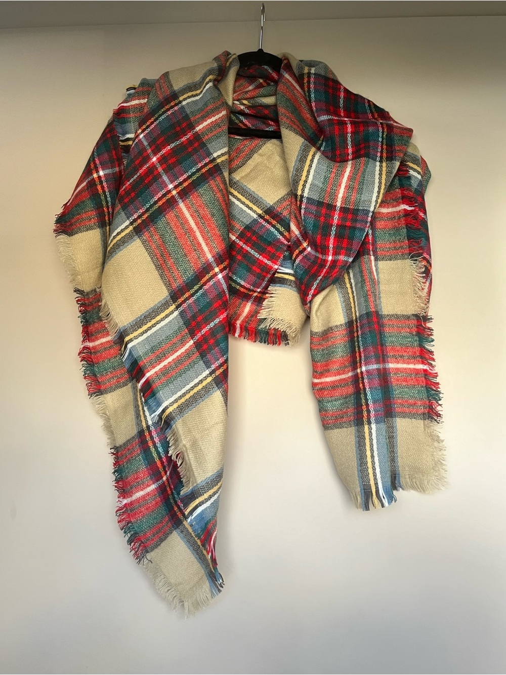 Classic Plaid Blanket Scarf